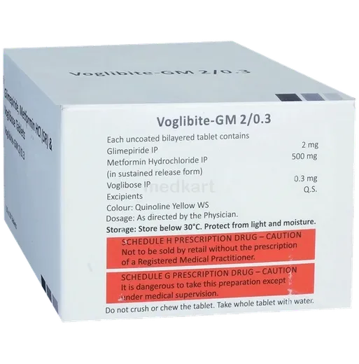 voglibite gm 2/0.3mg tablet 10's